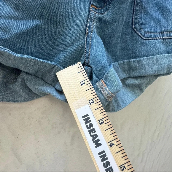 NWT Billabong || Girl’s Chambray Denim Shorts Sz. 12 - Picture 12 of 12